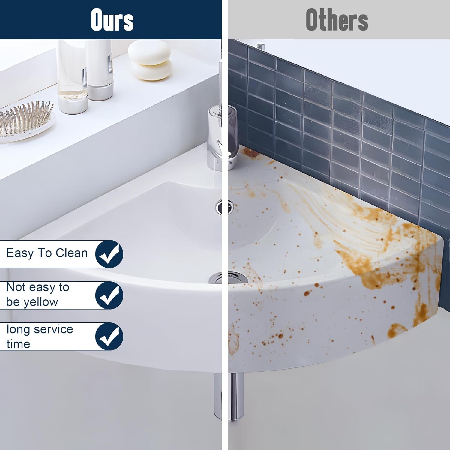 FAHKNS Corner Bathroom Sinks White Ceramic, 17