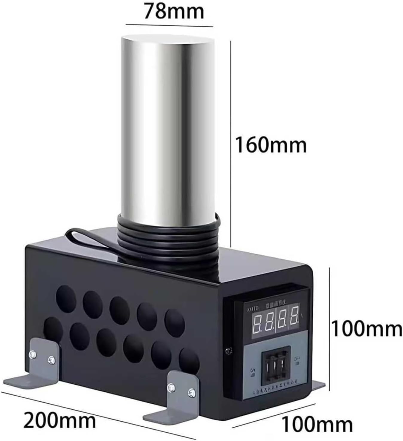 Guitar Side Rib Bending Iron, Side Rib Bending Tool, Adjustable Temperature Range 0-280°C, 6.3in Working Height, Good Heat Dissipation, For Wood Bending In Instrument Making(Black)