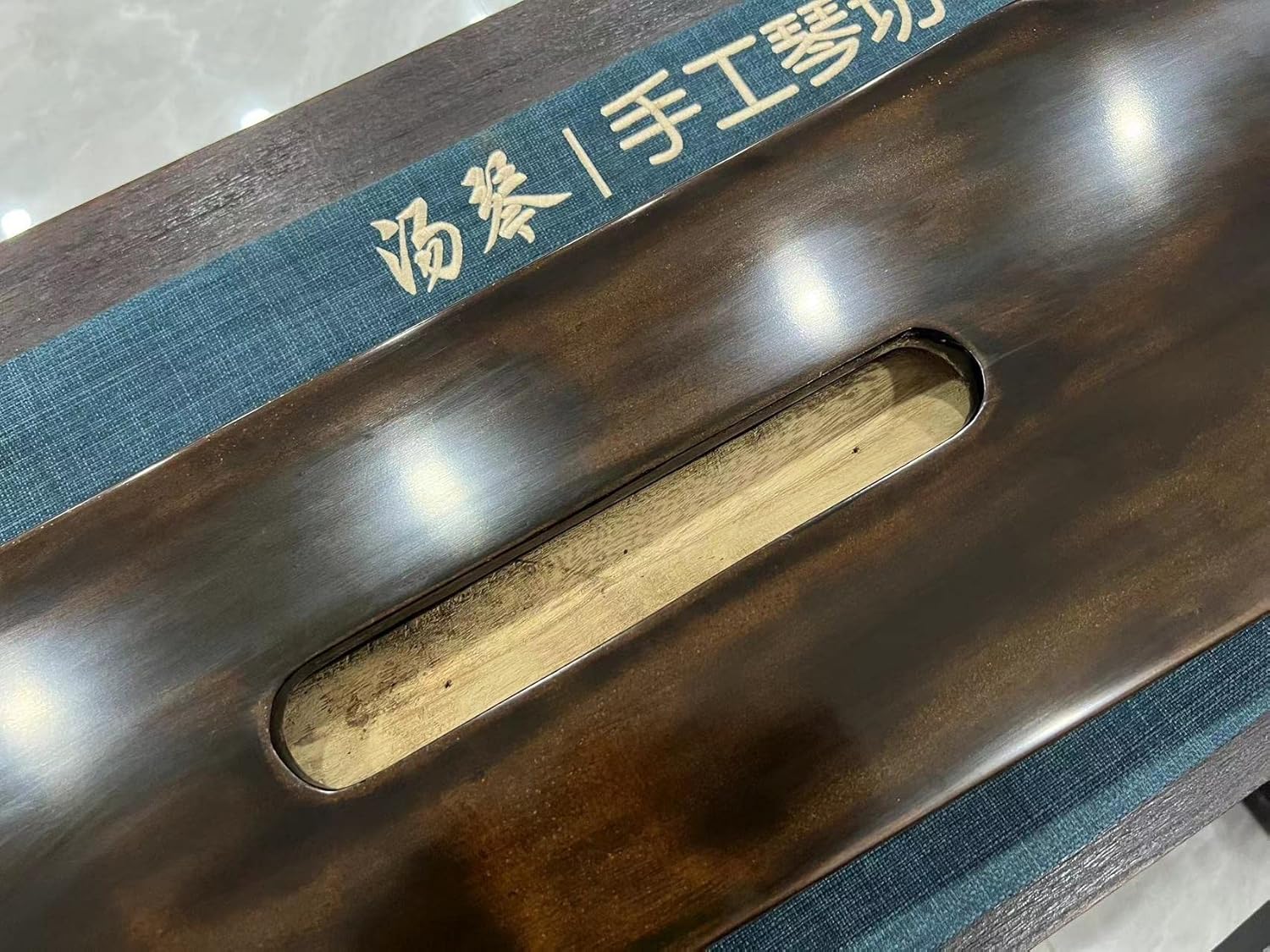 LANDTOM High-Level/Concert level pure handmade Fuxi style 100+ years Fir(杉木）Guqin/Chinese zither by famous master