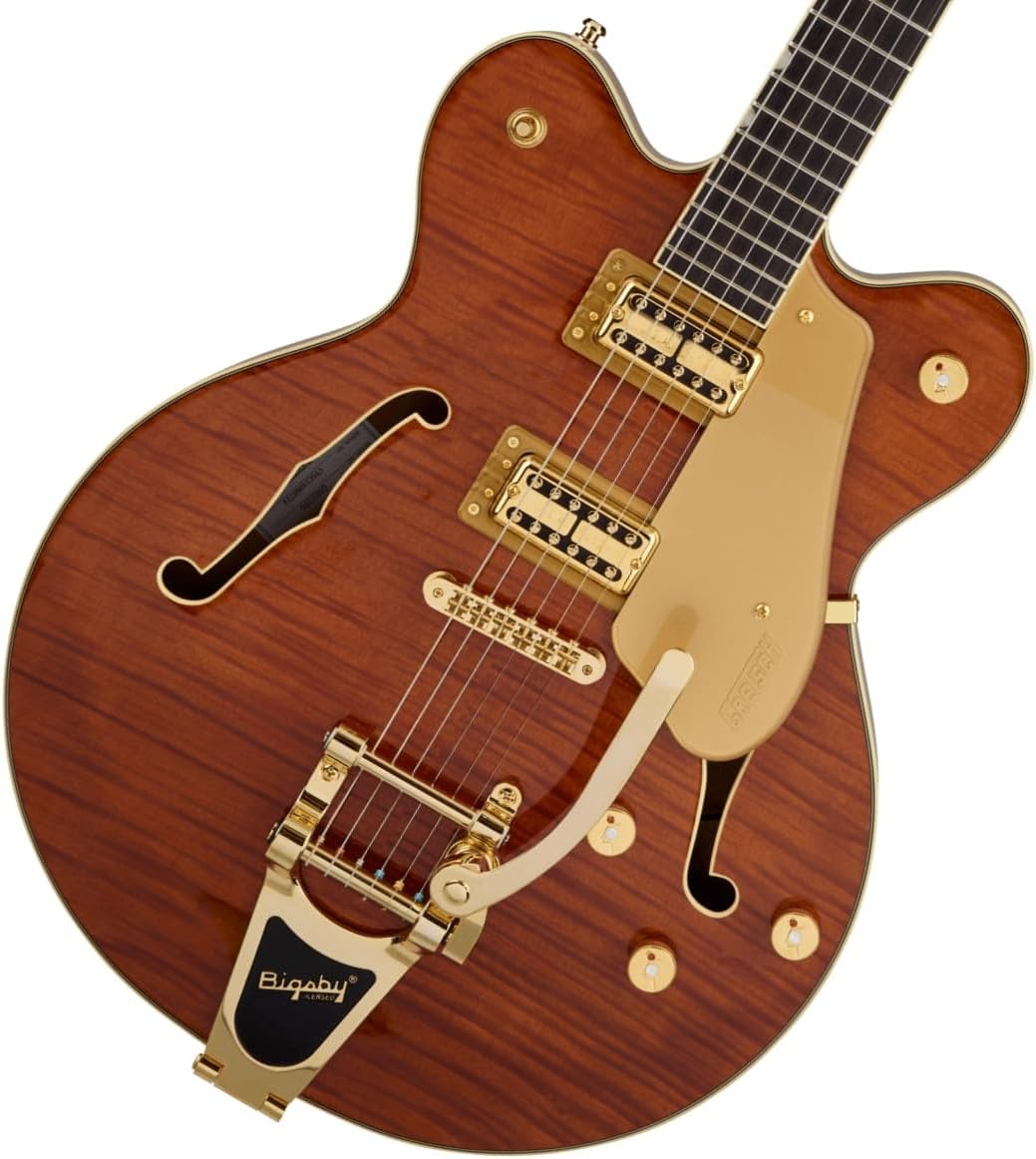 Gretsch LTD Broadkaster Semi-hollowbody Electric Guitar - Roundup Orange Stain