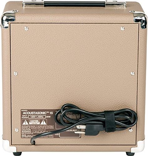 Fender Acoustasonic 15 Acoustic Guitar Amplifier Bundle with Instrument Cable, Picks, and Austin Bazaar Polishing Cloth