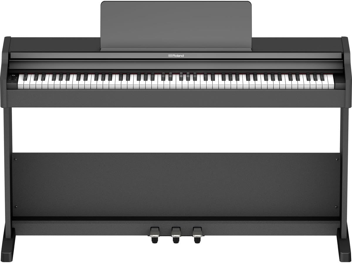Roland RP107 Digital Piano | Compact and Affordable Home Piano with Traditional Upright Styling | Perfect for Beginners | Class-Leading Sound and Playability | Onboard Bluetooth® & More