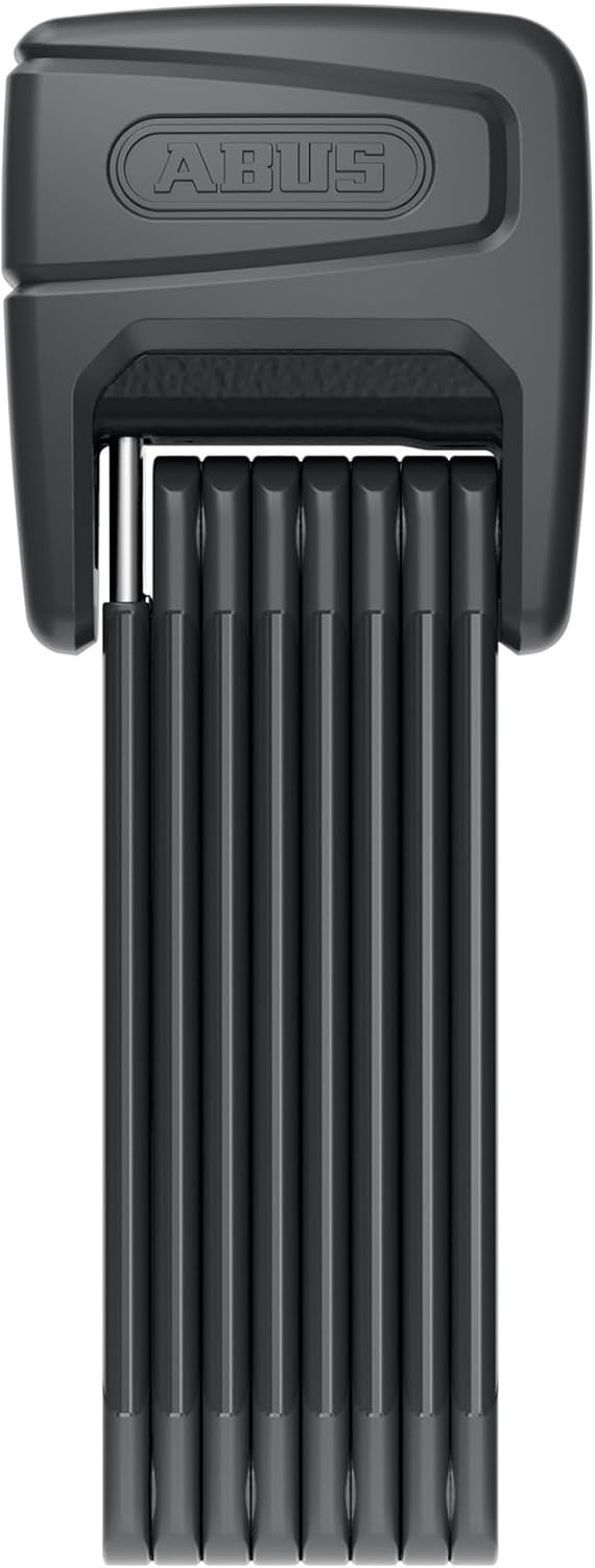 ABUS Bordo One 6000A SmartX Folding Lock - Smart Bicycle Lock with Alarm - Keyless Opening Convenient via App - with SH Bracket - for Bicycle and E-Bike - 120 cm, Black