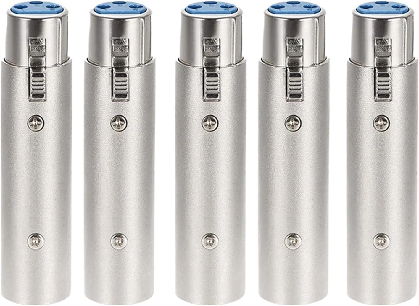 3-Pin Female to Male Adapter Microphone Cable Line for Speaker Extension Cord(Pack of 5)