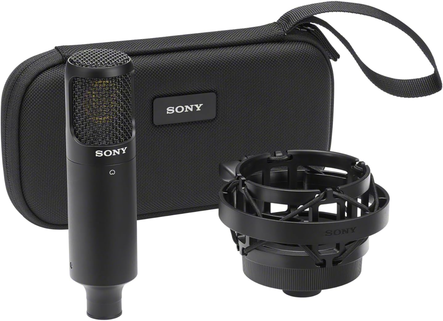 Sony Media C-80 Unidirectional Studio Condenser Microphone with Advanced Capsule Technology, Dual Diaphragm Configuration, and Acoustic Shifting Circuit