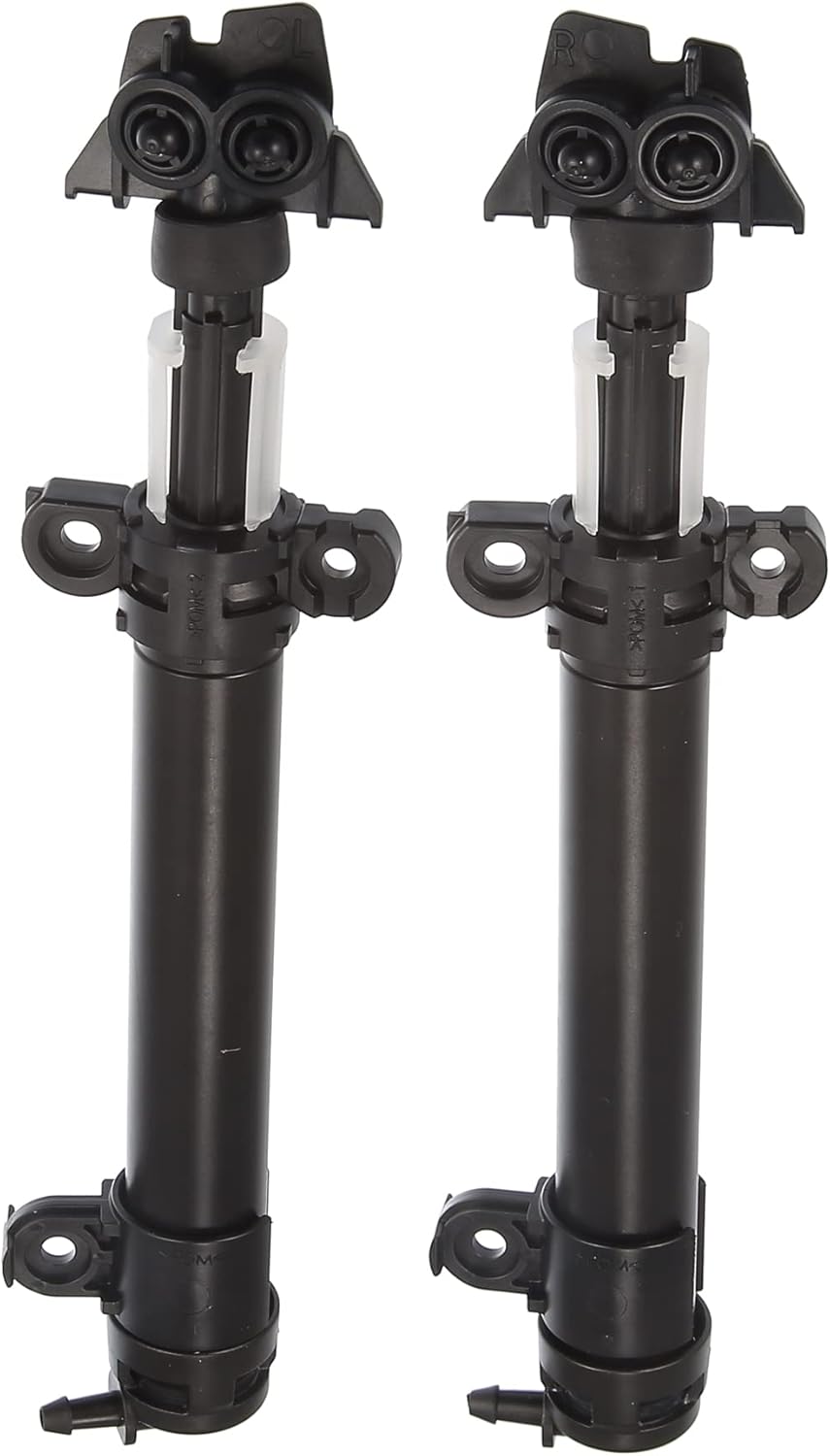 Front Headlight Washer Nozzle Jet Fit for Jaguar XF - 2 Pcs Black