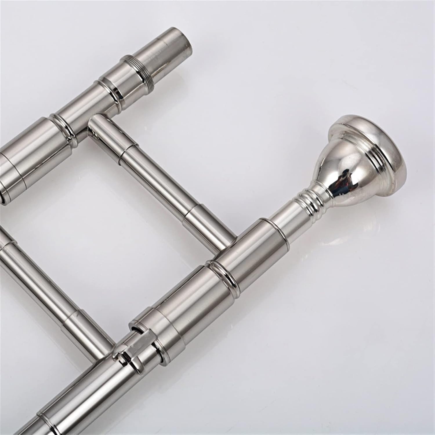 Standard Trombone Tenor Trombone B Flat Lacquered Gold Nickel Plated Brass with Wooden Box Valve Trombone