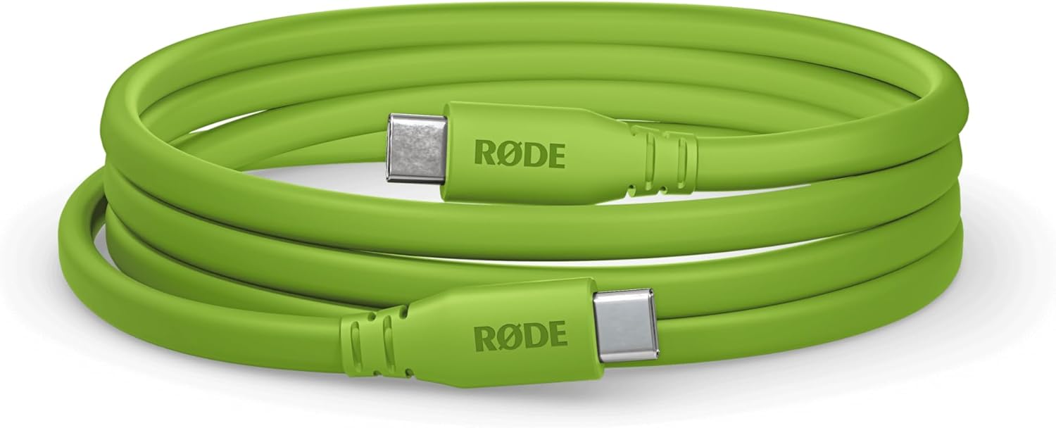 Rode NT-USB Mini USB Microphone for Podcasting, Streaming, Gaming and Vocal Recording with Rode SC17-Green USB-C to USB-C Cable (5')
