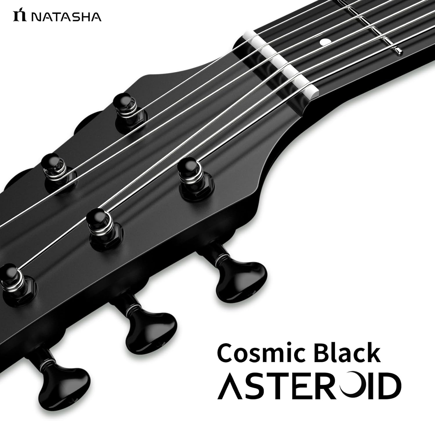 Natasha Carbon Fiber Acoustic Guitar, Cosmic Black