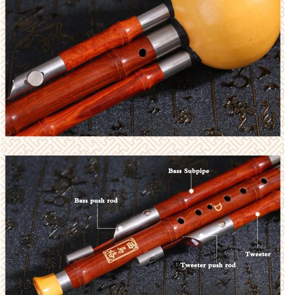 Musical Instruments Mahogany Cucurbit Musical Instrument Beginner Adult Playing The Cucurbit Flute C Lowered, B, G, F, Cucurbit Flute Professional Playing Cucurbit Flute With Chinese Knot And Box