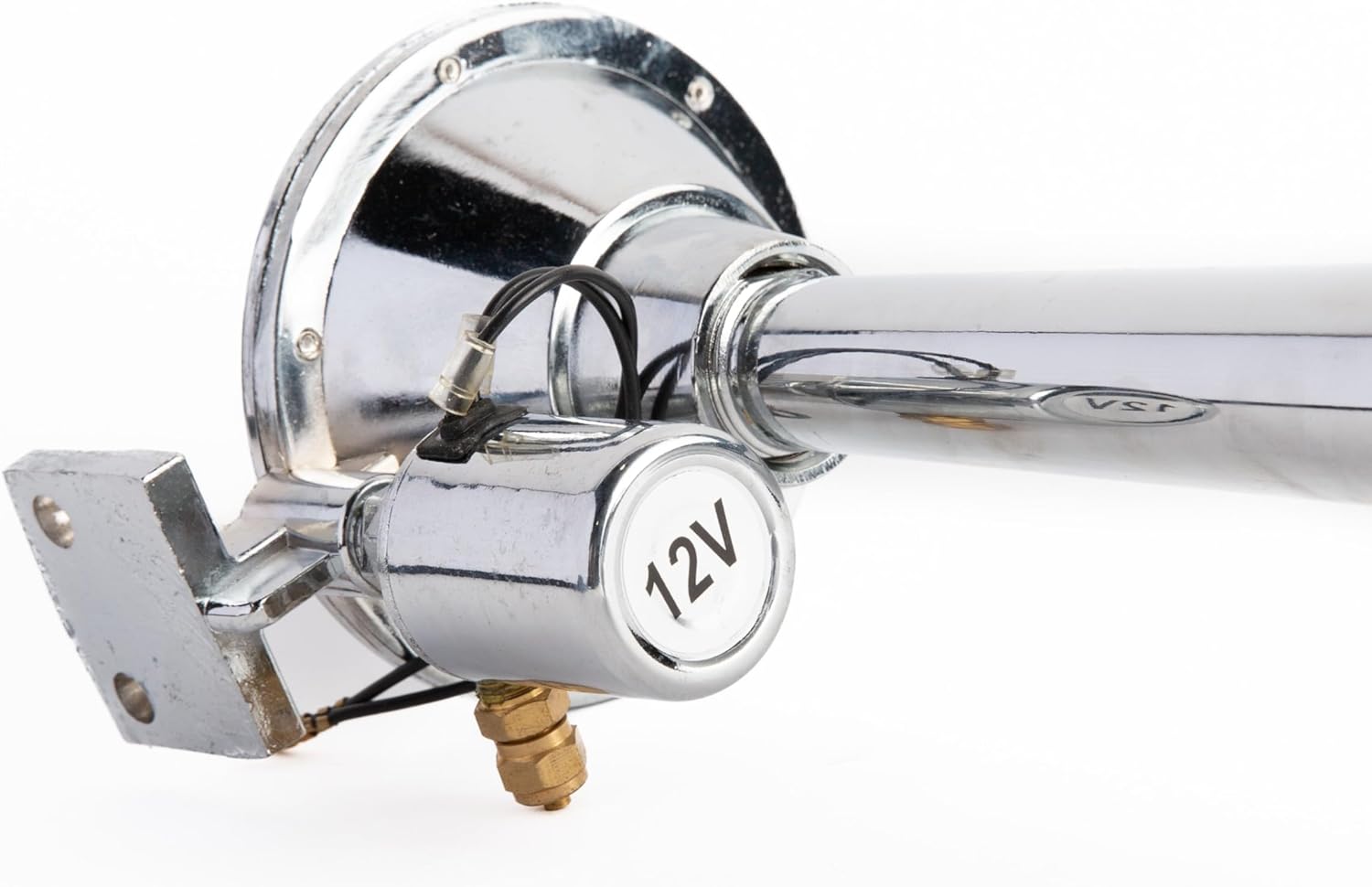 Viking Horns, 12-Volt Stainless-Steel Single Trumpet Electric Horn, for Marine and Boats