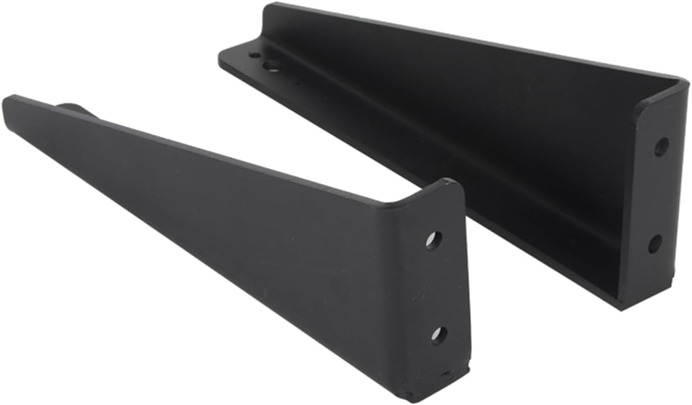 Shelf Brackets Wall Mounted Shelve Brackets Metal L-Shaped Floating Support Angle Brackets for Countertops,TV Bench,Desk,Cabinets,Black (19.7in) (26in)