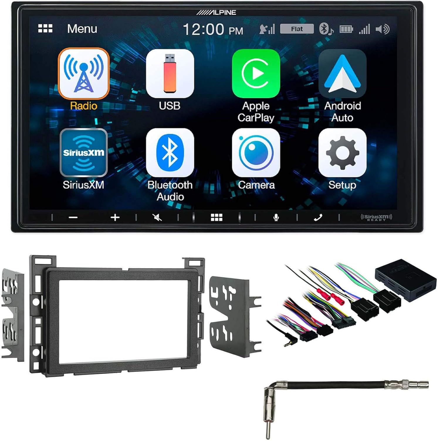 Alpine 7 Receiver Bluetooth w/Carplay/Android for 06-09 Pontiac Solstice