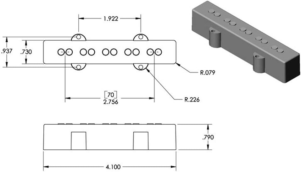 Seymour Duncan SJ5 Single Coils Jazz Bass Pickup Black