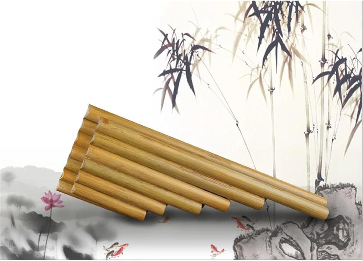 13 Pipes C/G Pan Flute Double Pipes Pan Pipe Traditional Woodwind Musical Instrument For Musical Lover (Color : RIGHT-G)