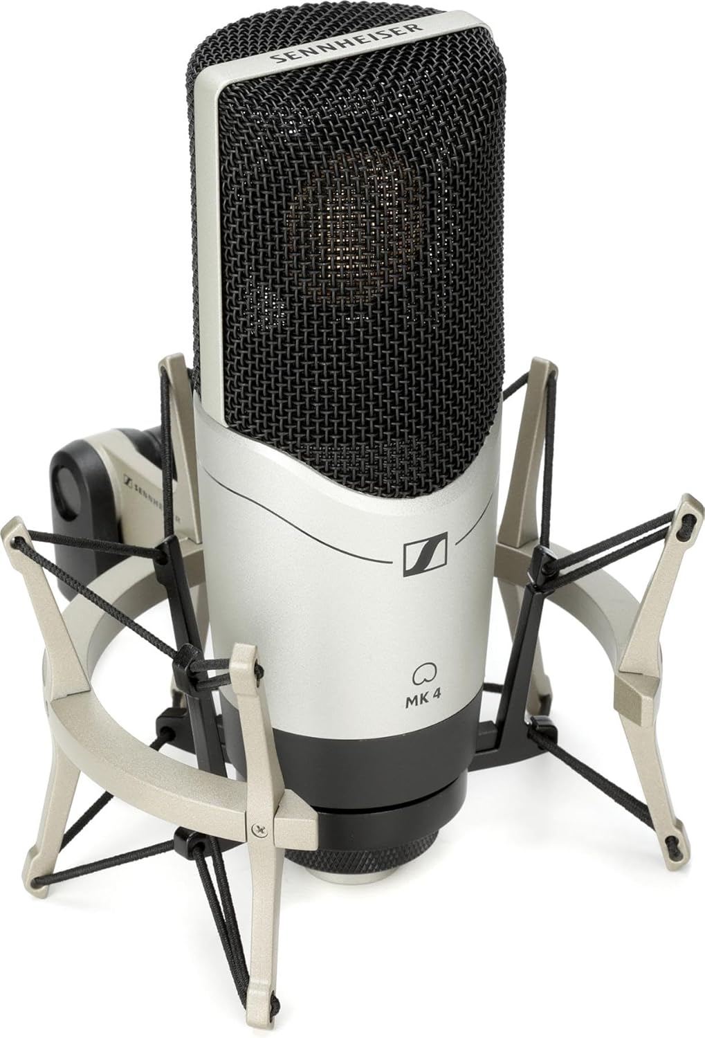 Sennheiser MK 4 Large-diaphragm Condenser Microphone with Shock Mount, XLR Connectivity