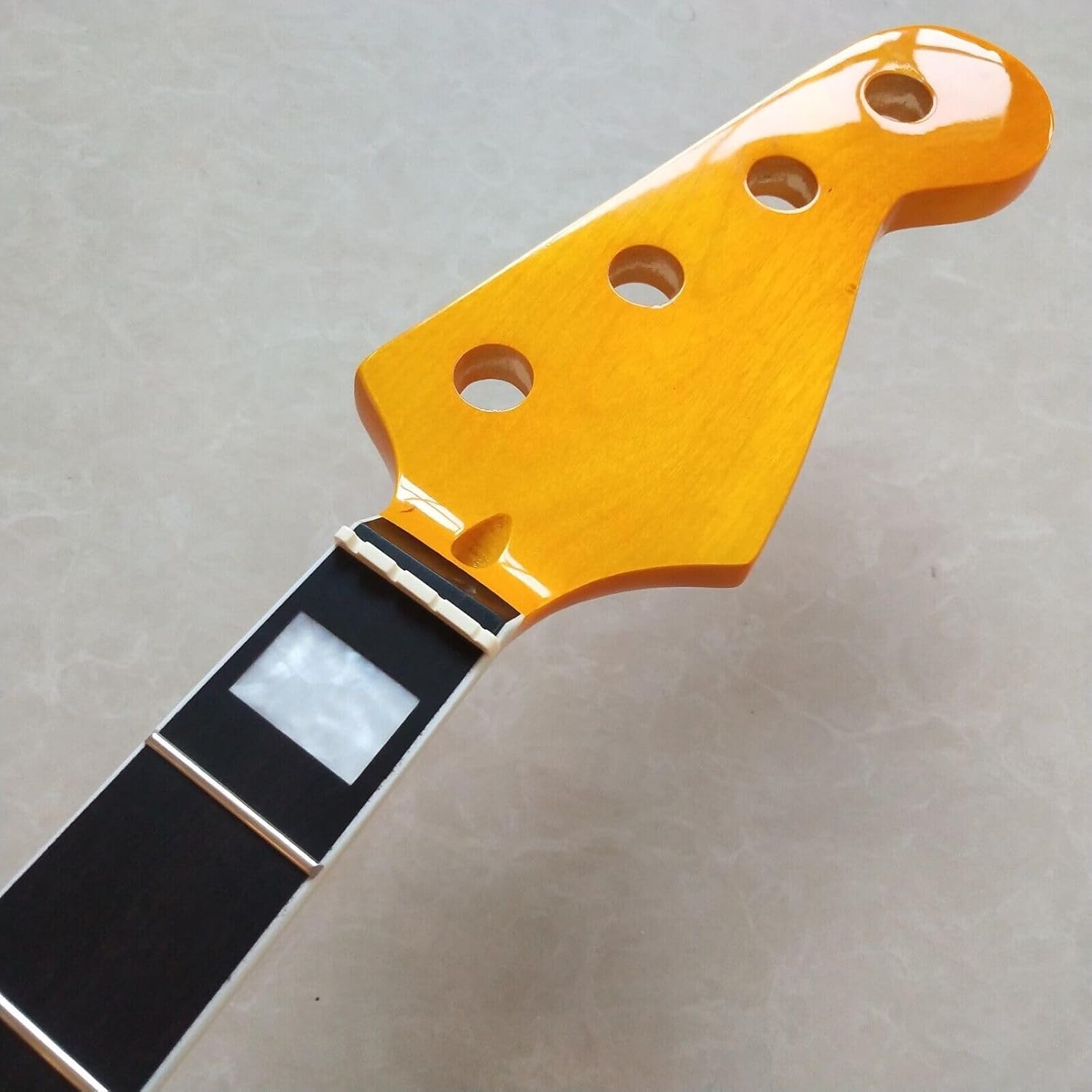 High Electric Bass Guitar Neck 21st Fret Maple Rosewood Fingerboard Replacement Parts