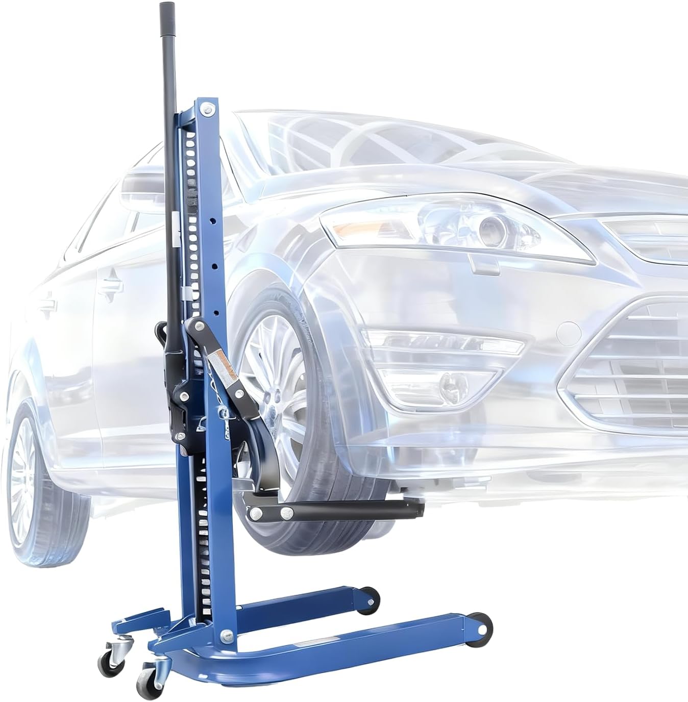 Portable Car Lift, Single Post Mobile Type, Supports Vehicles Up to 8800 LBS, Multi-Functional for Cargo Handling, Car Lift for Garages and Home or Outdoor, 24-Month Parts Replacement