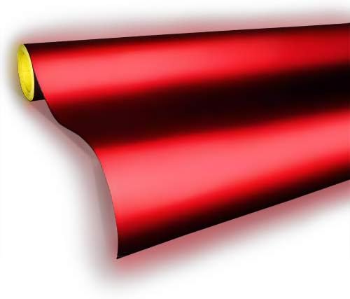 VViViD Reflective Gloss Red Vinyl Car Wrap Film DIY Roll Easy to Install No-Mess (10ft x 48 Inch)