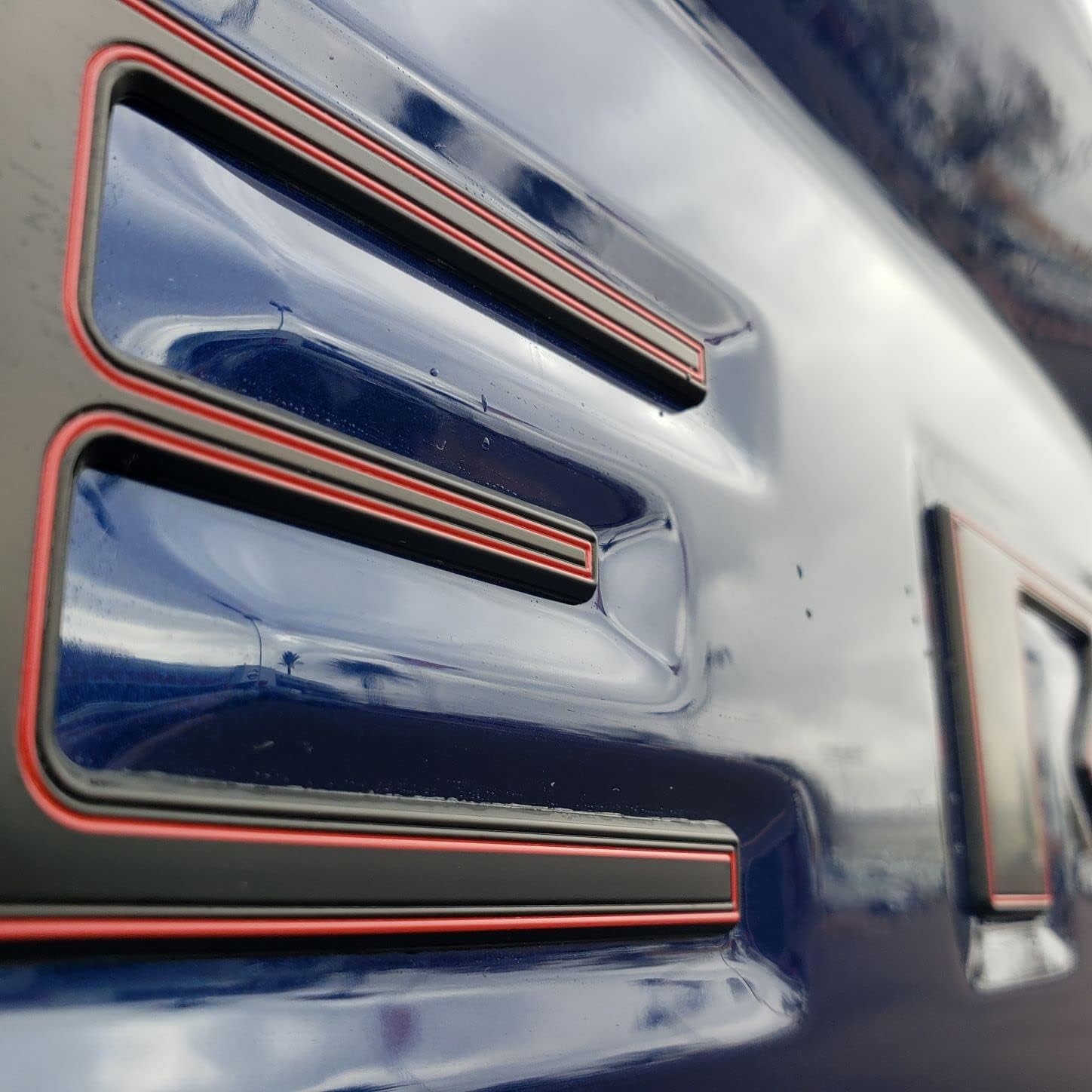 EyeCatcher Tailgate Letter Inserts Compatible with 2022-2025 Frontier Accessories (Satin Black and Red)