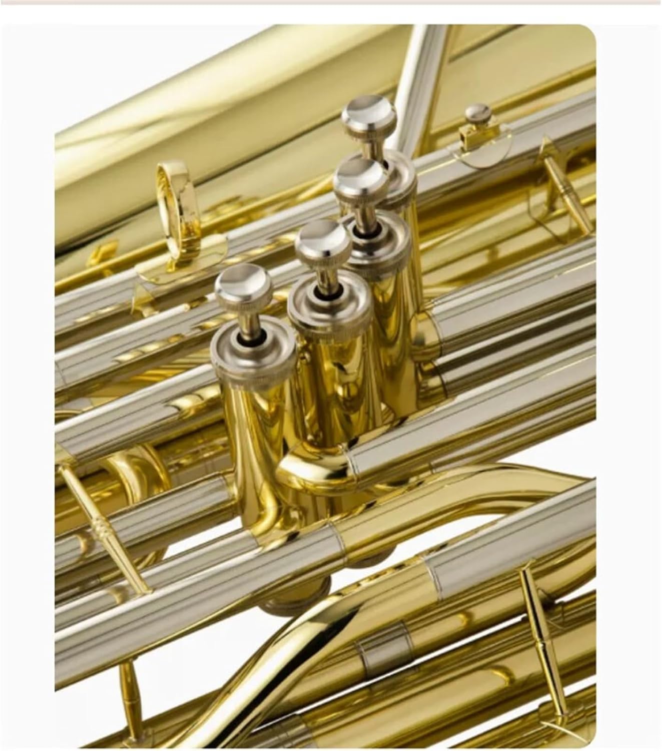 Beginner euphonium Four-key Trombone B Flat Key Beginner Playing Lacquered Brass Instrument