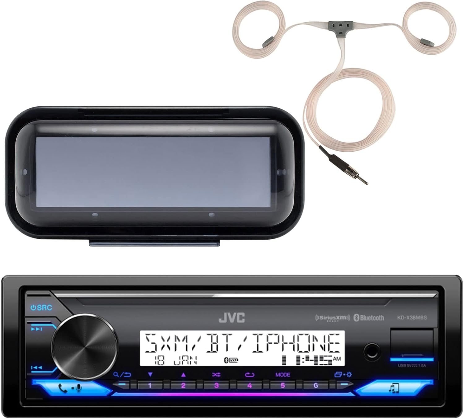 JVC Marine Audio Paket kd-x35mbs Marine am/fm bluetooth SIRIUSXM Empfänger