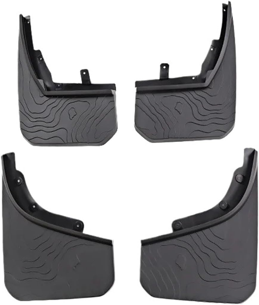 Car Mudguard Fenders Mud Flaps Splash Guards Mudflaps Compatible for Land Rover Defender 110 90 2020 2021 2022 L663 Accessories(Rock Pattern)