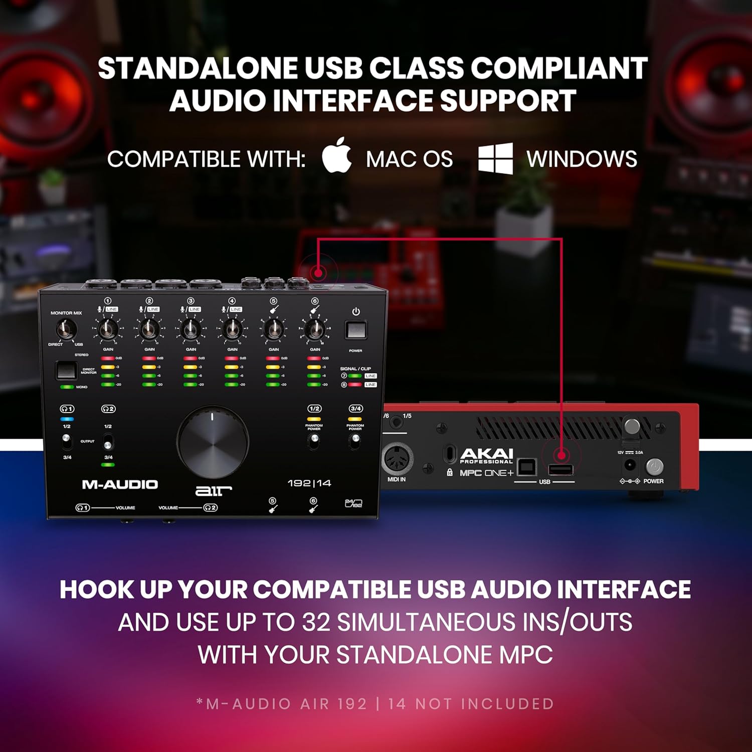 Akai Professional MPC One+ Standalone Drum Machine, Beat Maker and MIDI Controller with WiFi, Bluetooth, Drum Pads, Synth Plug-ins, Touchscreen, and Native Instruments Integration