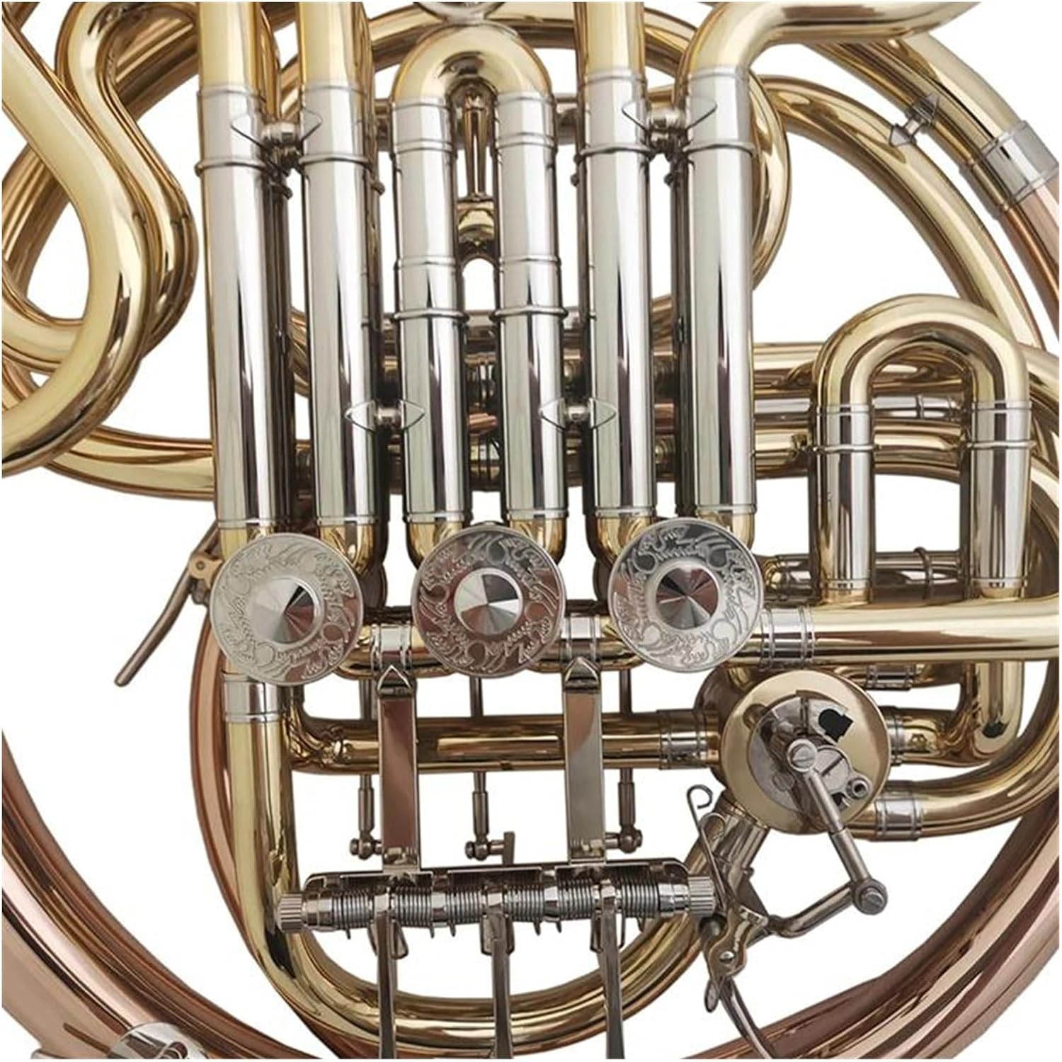 Bb double french horn instrument 4 valve split horn