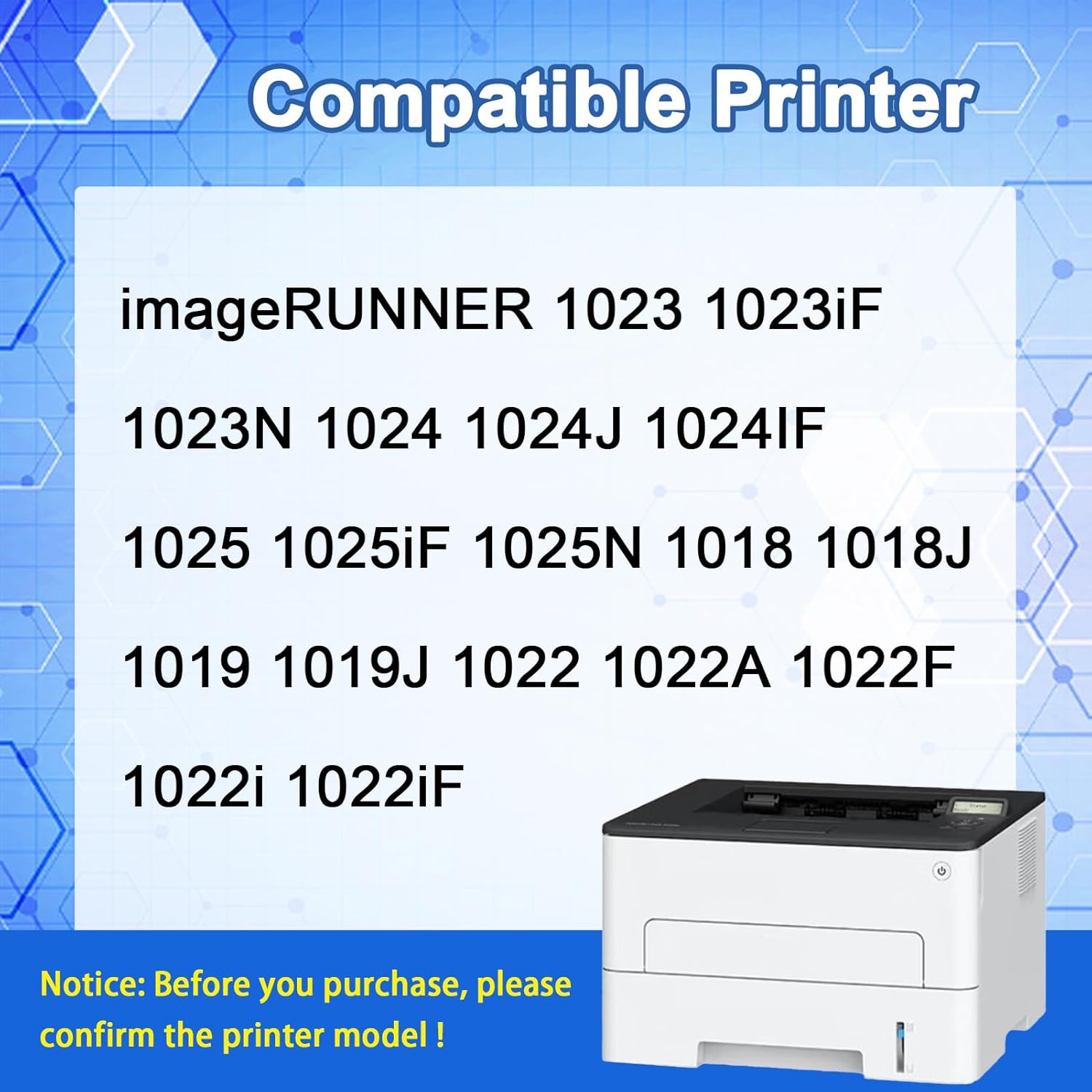GPR-22 GPR22 0388B003AA Drum Unit Replacement 60000 Page Yield, Compatible for Canon ImageRUNNER 1023 1023iF 1023N 1025 1025iF 1025N Copier Drum 4-Pack