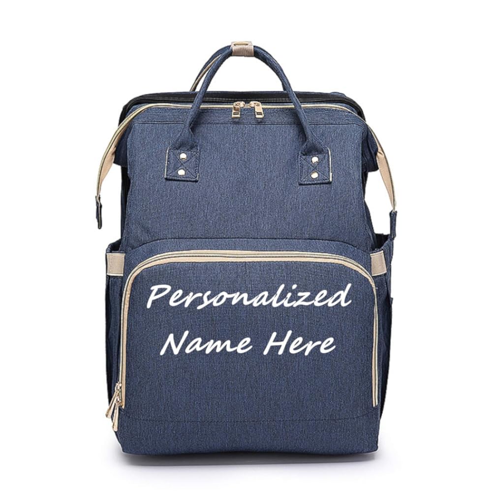 Personalized Diaper Bag with Name Embroidered Mommy Bag Backpack X-Large Foldable Stretchable