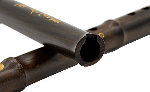 OrientalMusicSanctuary Recovered Aged Rosewood Chinese Vertical Xiao Flute - Chinese Shakuhachi Wooden Bamboo-Flute (Key of G)