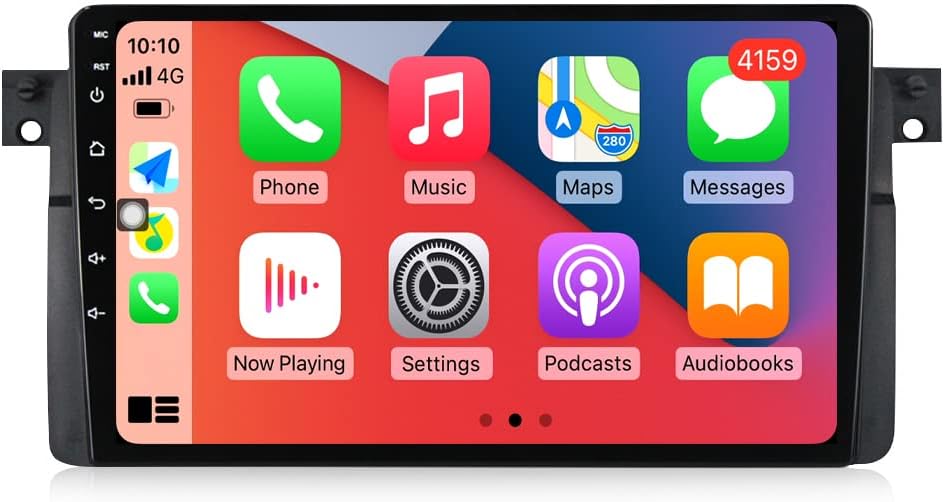 FELLOSTAR Car Stereo for 1999-2005 BMW 3 Series E46 323ci 325ci 330ci 318i 328i 330xi M3 Radio Update Android Carplay & Android Auto with Touch Screen Super HD QLED Screen 8-Core 2GB RAM+32GB ROM