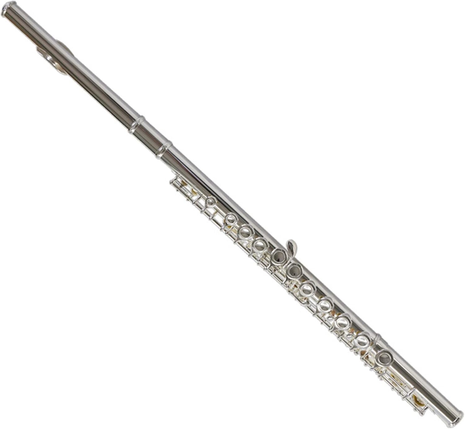 TSTS Flutes Musical Instrument Flute C Key Silver-Plated Flute 16-Hole Wind Orchestra Professional Playing Flute