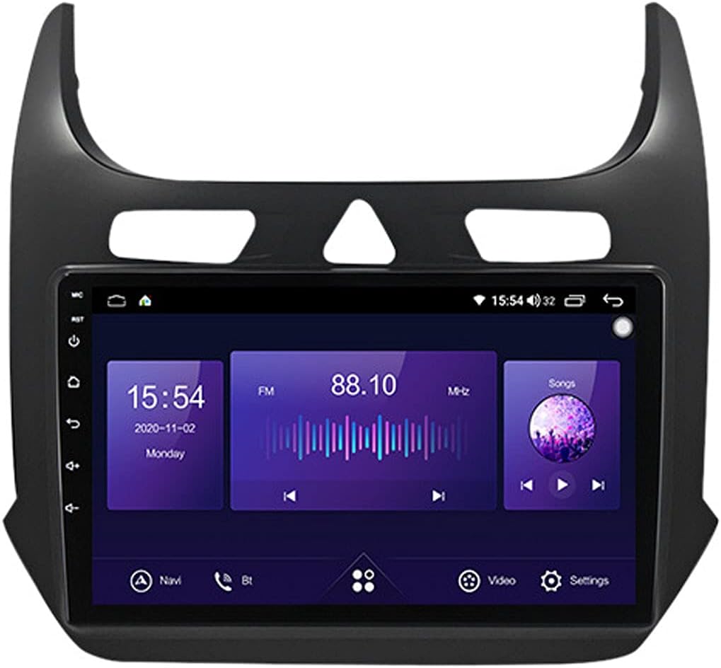 2 Din Bluetooth Car Radio 9'' QLED Touch Screen Car Stereo for Chevrolet Cobalt 2011-2018 FM/AM Radio Receiver with Backup Camera Dual USB Supports SWC/Carplay/OBD/DAB+