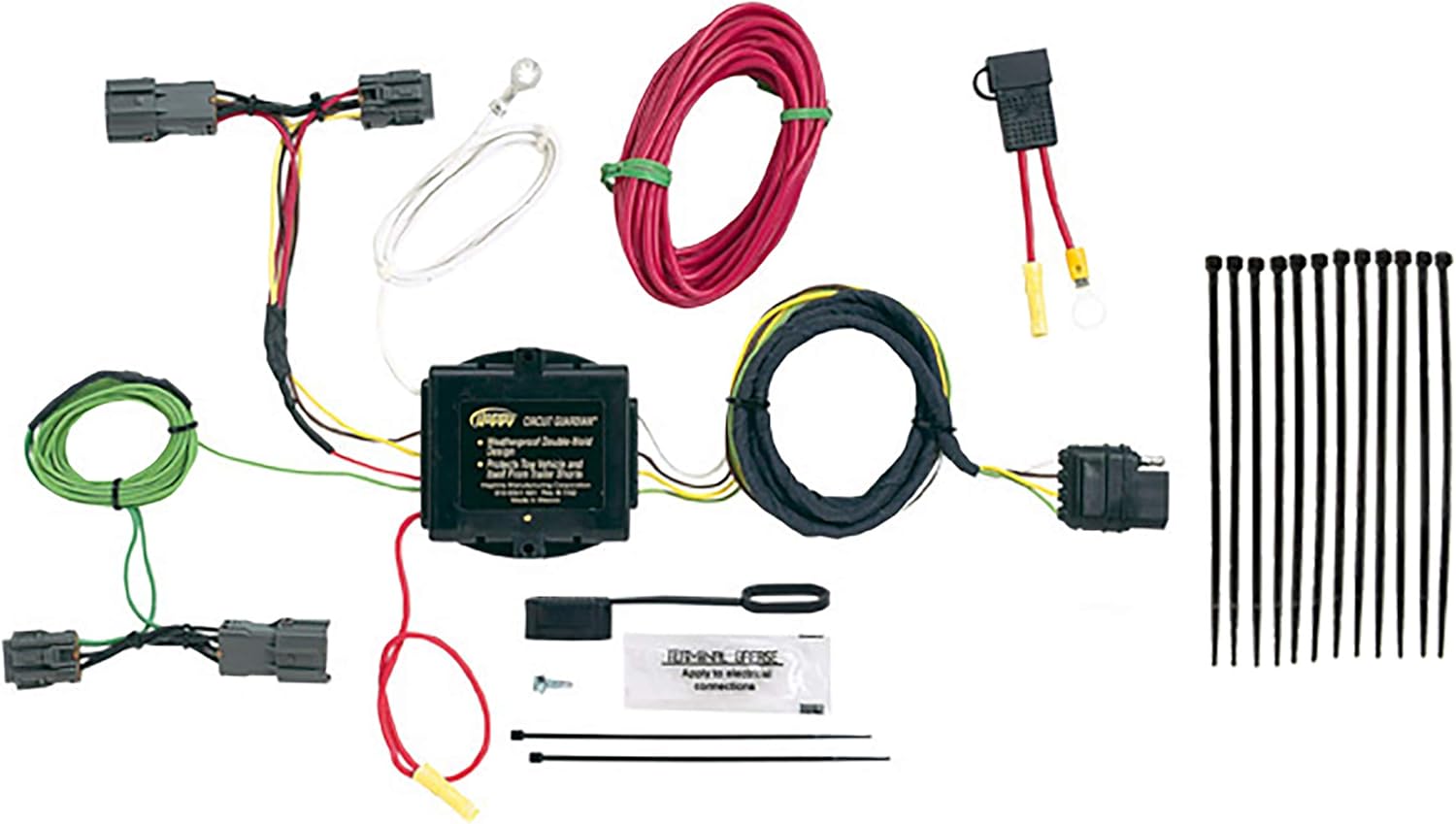 Hopkins Towing Solutions 43914 Plug-In Simple Vehicle Wiring Kit, RED WHITE