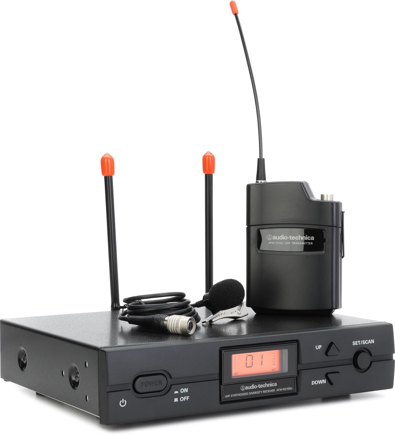 Audio-Technica ATW-2129c 2000 Series Wireless Lavalier Microphone System - I Band