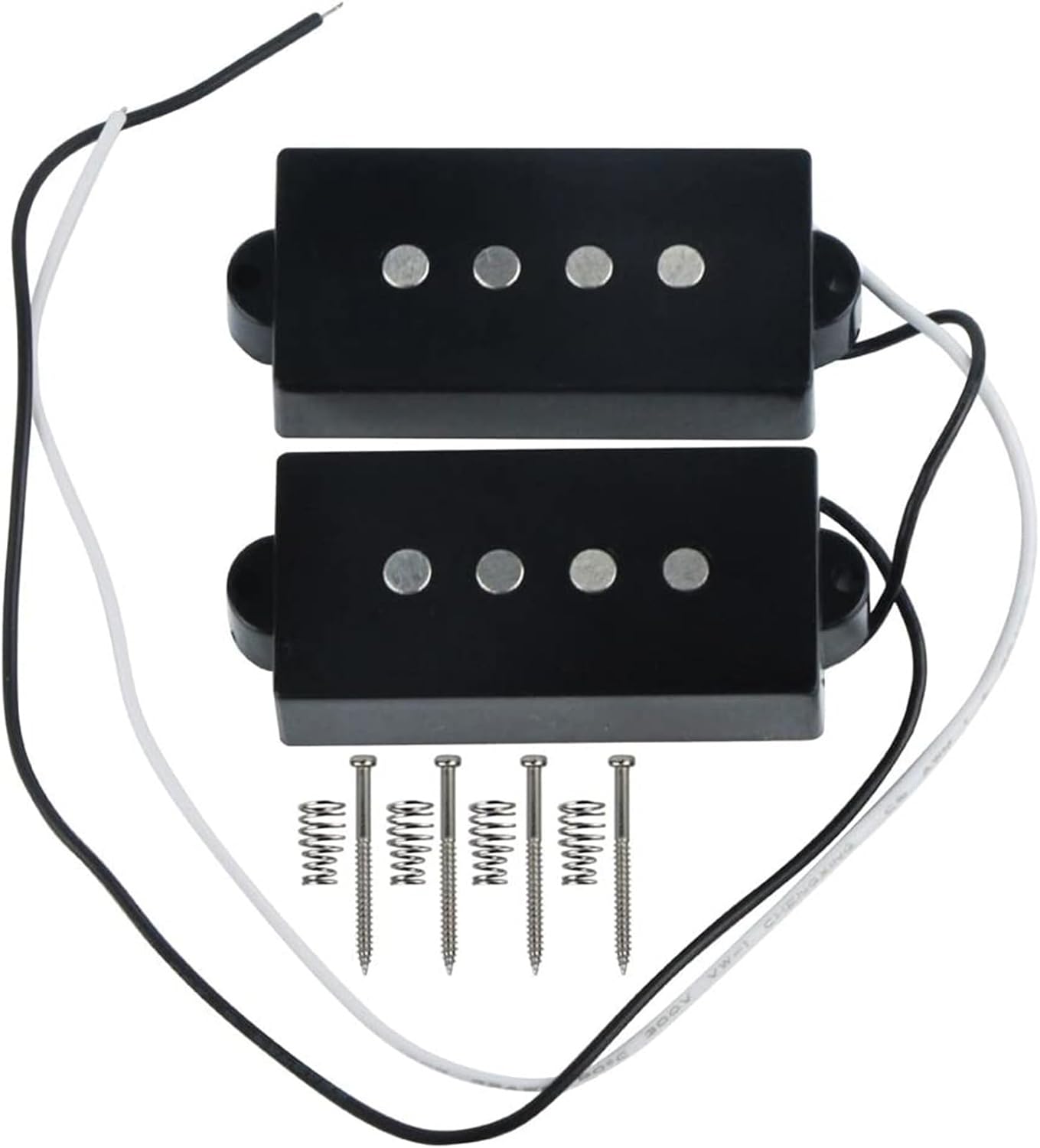 Guitar Pickups Alnico 5 Magnet Bass Humbucker Pickup for 4 String Electric Guitar Bass Replacement Parts Electric Guitar Pickups Set