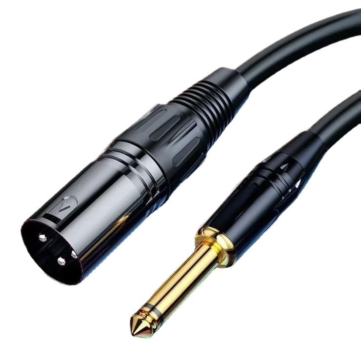 6.35mm 1/4 Inch TRS to XLR Audio Stereo Microphone Cable 6.5 mm 1/4 Inch Balanced Mic Cable(TS-XLR Male,15m)