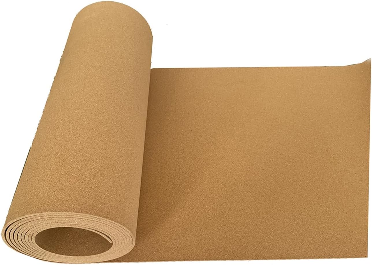 LYZLPHLL Cork Roll, Cork Board Sheet, High Density Cork Roll, Bulletin Board, Easy to Cut, 1/3