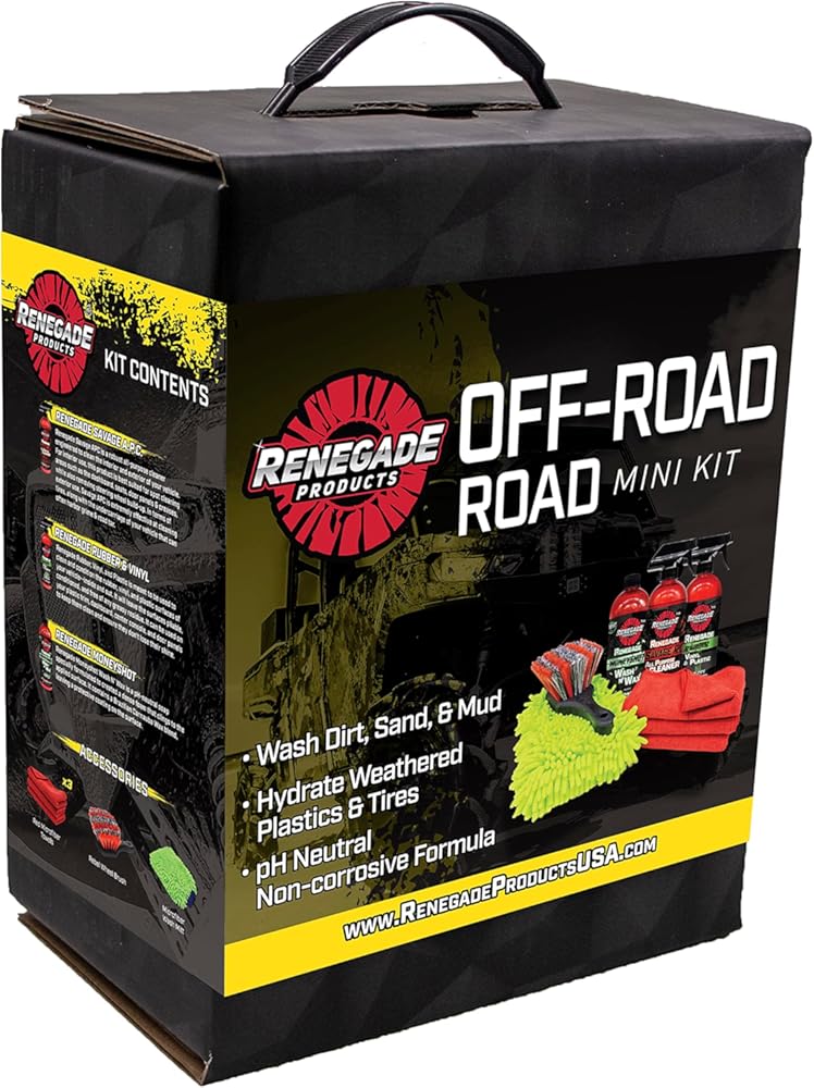 Renegade Products Off Road Reload Mini Detailing & Cleaning Kit for UTV, ATV, Motocross for Dune Riding, Trail Riding and Mudding