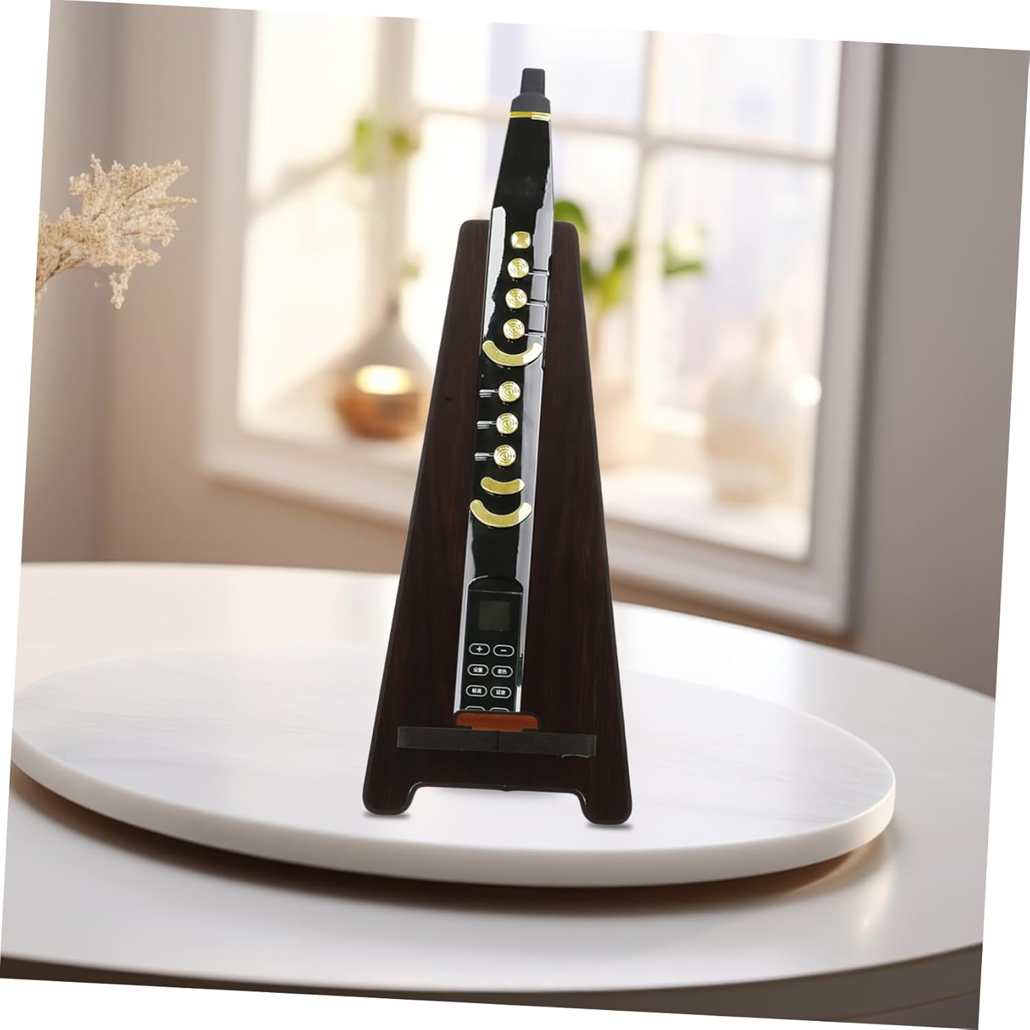 ibasenice Stable Wind Instrument Display Stand Digital Wind Accessory for Music Instrument Storage Wood Holder Nonskid Base