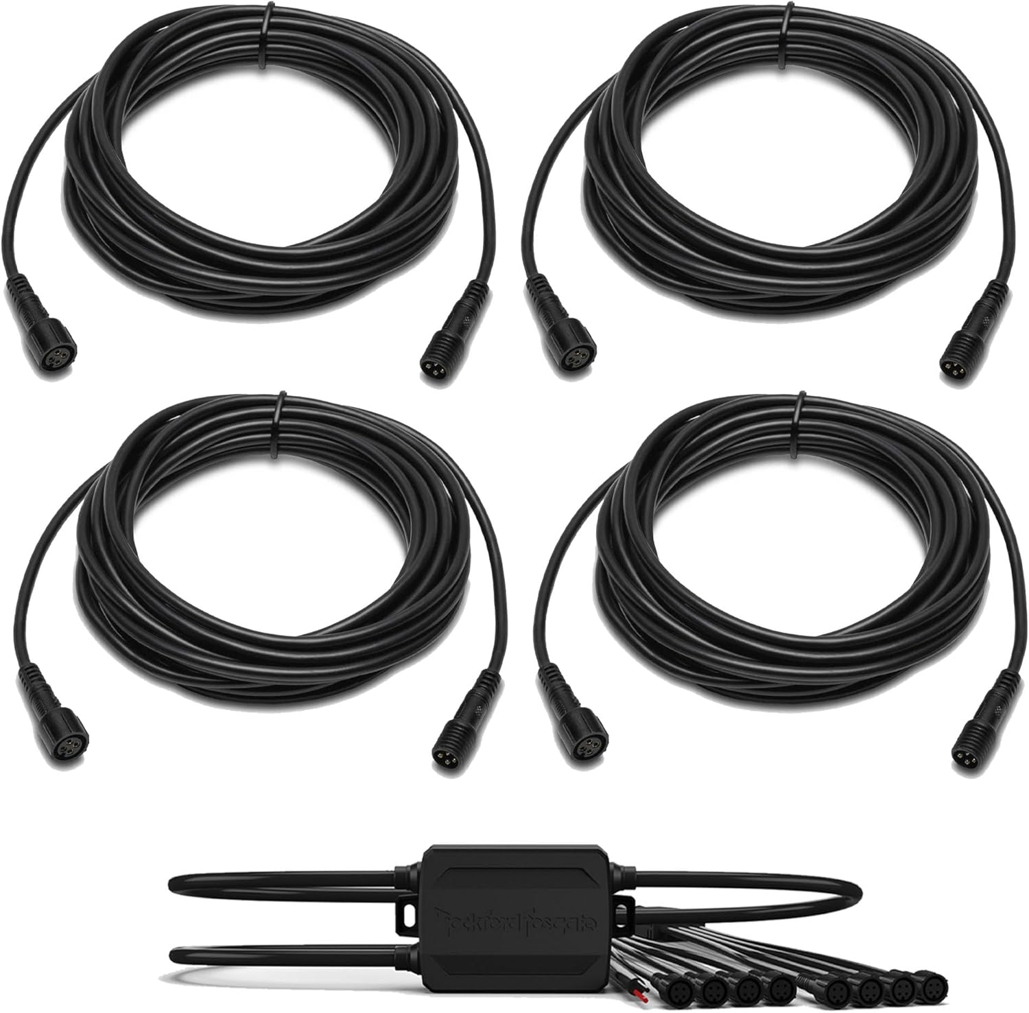 Rockford Fosgate PMX-RGB Color Optix Controller and 4 RGB-16 16' Extension Cables