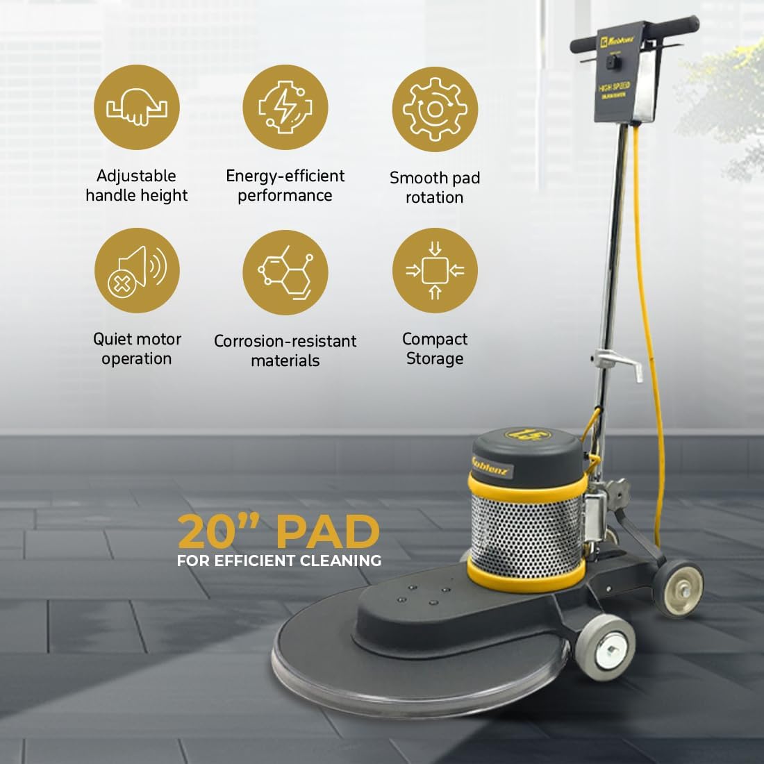 Koblenz B-1500-P High-Speed Floor Burnisher, Includes 20