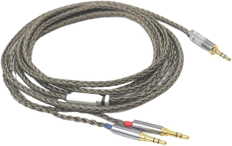 16 Cores 4 pin XLR 4.4 2.5mm Headphone Earphone Cable HE1000se HE6se he400 Z7M2(3.5mm 3 Pole,5m)