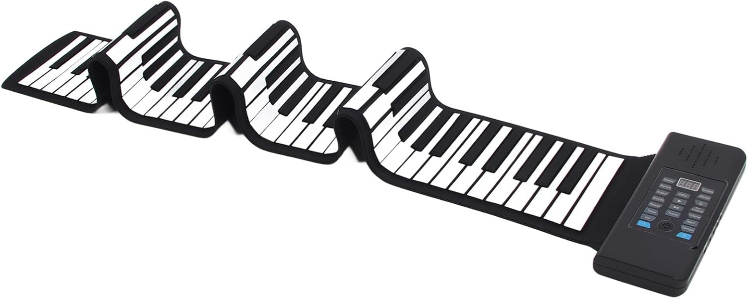 88 Keys Hand Roll Piano with Builtin Stereo Speakers and MIDI Function, Portable Keyboard Piano for Kids and Adults, Suitable for Music Lovers