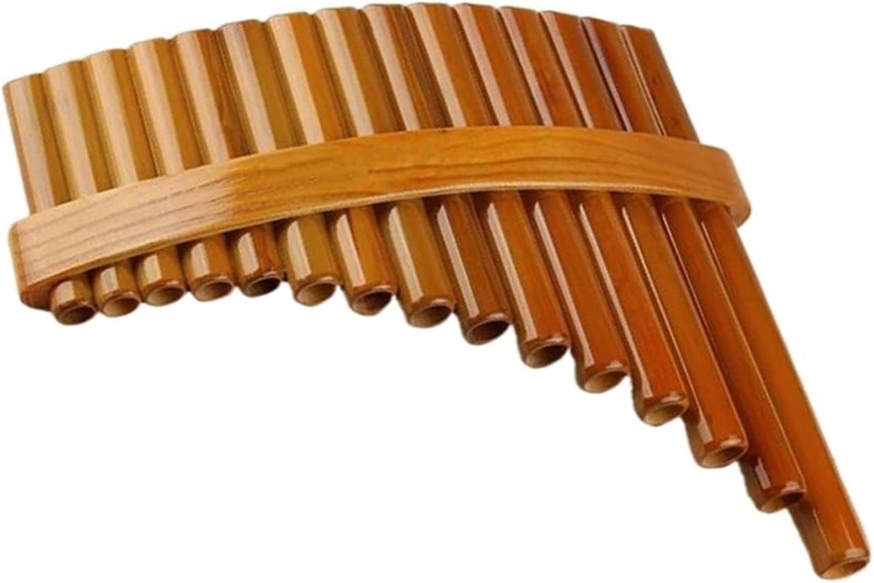 Chinese Traditional Musical Instrument 15 Pipes Pan Flute C Key Pan Pipes Woodwind Instrument (Color : Left)