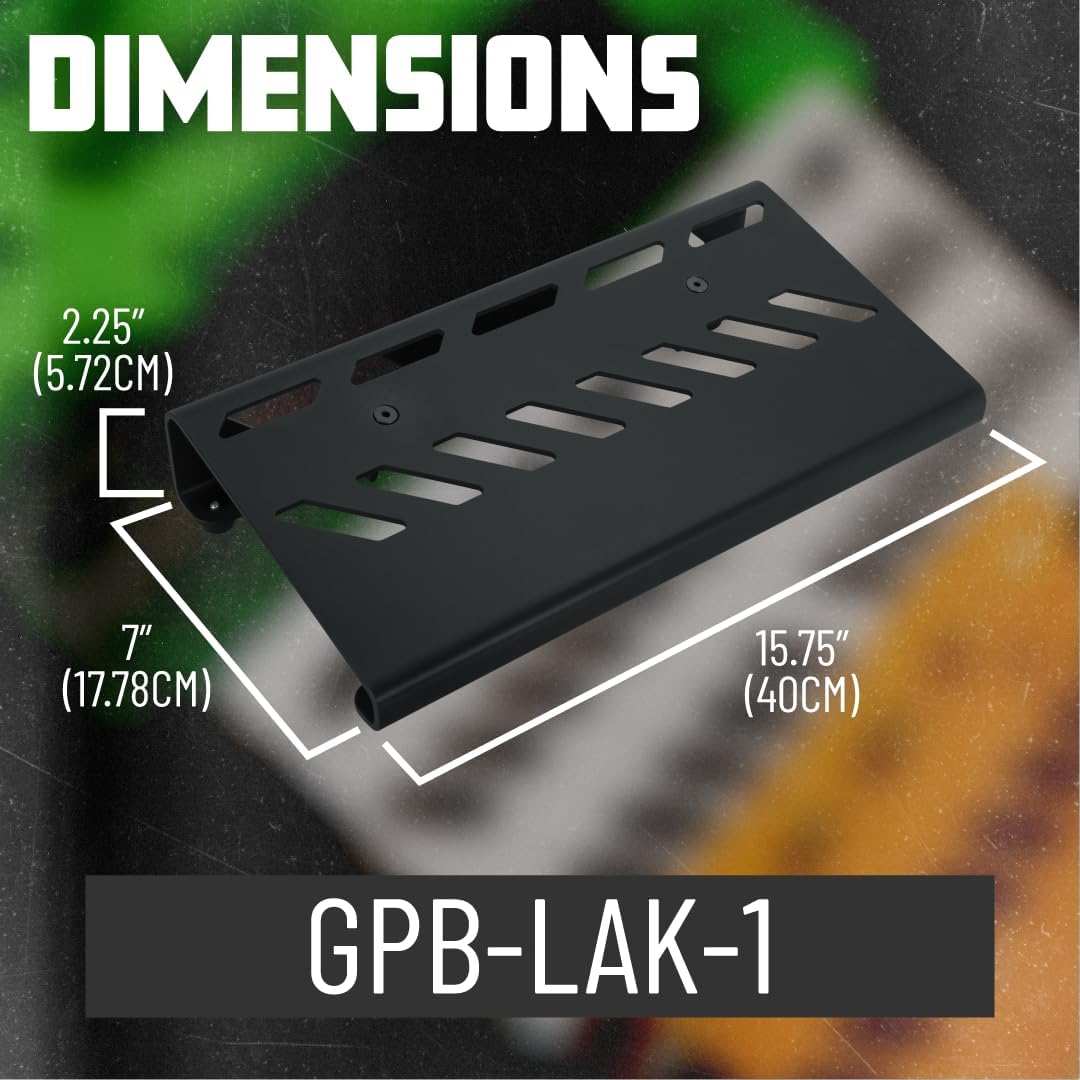 Gator Cases Aluminum Guitar Pedal Board with Carry Bag; Small: 15.75