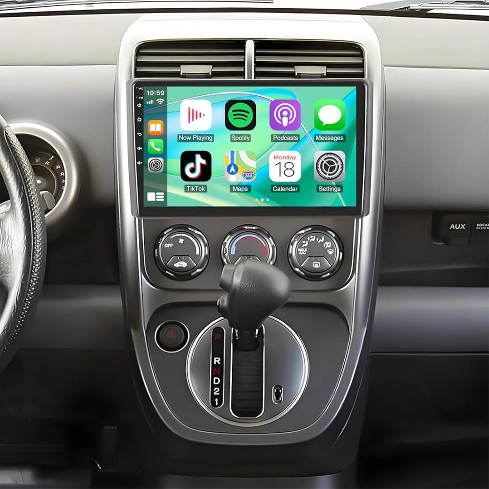 Android 14 Car Stereo Radio Compatible for Honda Element 2003 2004 2005 2006,10 Inch Car Radio Receiver with Carplay Android GPS Navigation FM WiFi Mirror Link Backup Camera Mic 4+64G