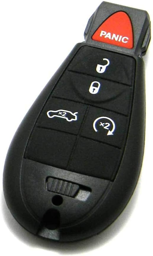 NorthCoast Keyless OEM Electronic 5-Button Keyless Enter-N-Go Smart Proximity Key Fob Remote Compatible with Chrysler Dodge (FCC: IYZ-C01C, P/N: 05026566, 05026457, 56046694)
